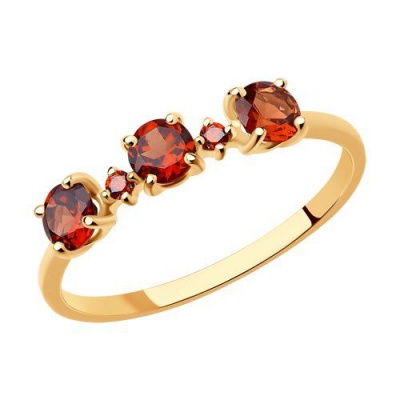 Сапфир каталог товаров Кольцо из золота с гранатом 