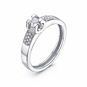 Сапфир каталог товаров Кольцо из серебра с фианитом