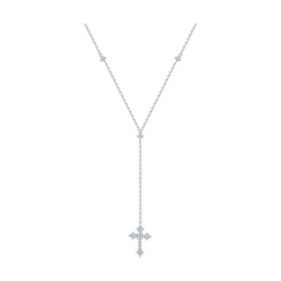 Сапфир каталог товаров Колье из серебра с фианитом 