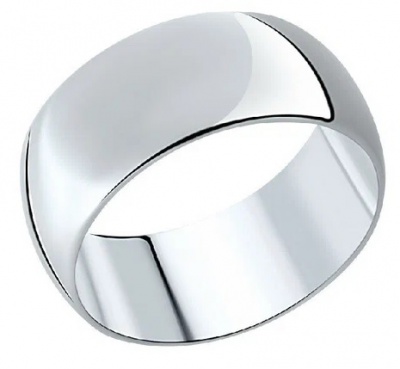 Сапфир каталог товаров Кольцо обручальное из серебра 