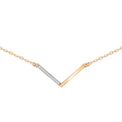 Сапфир каталог товаров Колье из золота с фианитом 