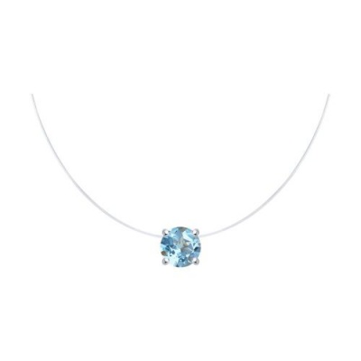 Сапфир каталог товаров Колье из серебра с топазом 