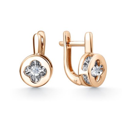 Сапфир каталог товаров Серьги из золота с бриллиантом 