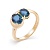 Сапфир каталог товаров Кольцо из золота с топазом