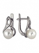 Сапфир каталог товаров Серьги из серебра с жемчугом