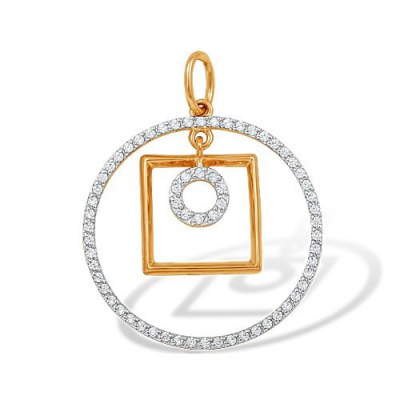 Сапфир каталог товаров Подвеска из золота с фианитом 