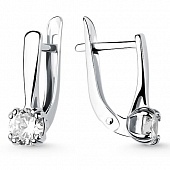 Сапфир каталог товаров Серьги из серебра с фианитом