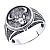 Сапфир каталог товаров Кольцо мужское из серебра с чернением