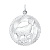 Сапфир каталог товаров Подвеска знак зодиака Овен из серебра