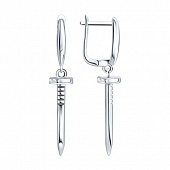 Сапфир каталог товаров Серьги из серебра