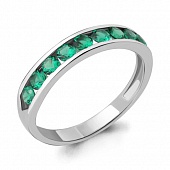 Сапфир каталог товаров Кольцо из серебра с изумрудом