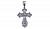 Сапфир каталог товаров Подвеска крест из серебра с чернением