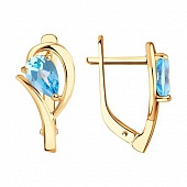 Сапфир каталог товаров Серьги из золота с топазом