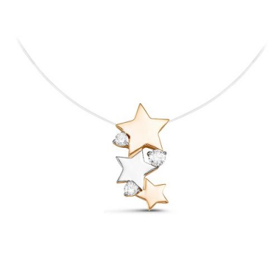 Сапфир каталог товаров Колье из золота с фианитом 