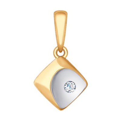 Сапфир каталог товаров Подвеска из золота с фианитом 