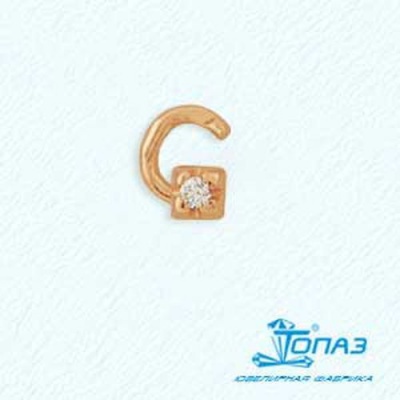 Сапфир каталог товаров Пирсинг из золота с фианитом 