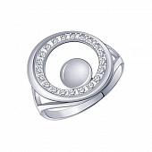 Сапфир каталог товаров Кольцо из серебра с фианитом